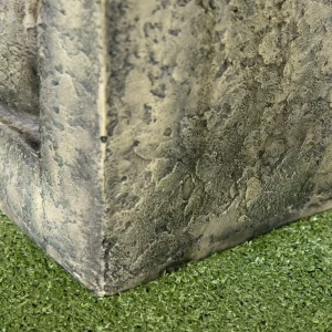 Outdoor Fountain Cascading Waterfall with 4-Tier Stone Look Bowls, Adjustable Flow & LED Lights for Patio Garden - Image 9