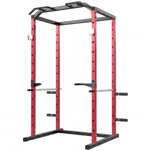 Soozier Power Cage, 1000 lbs Capacity Power Rack with Adjustable Height, Squat Rack for Home Gym Strength Training - Image 2