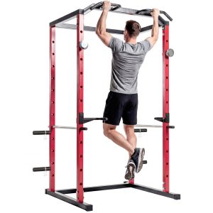 Soozier Power Cage, 1000 lbs Capacity Power Rack with Adjustable Height, Squat Rack for Home Gym Strength Training - Image 11