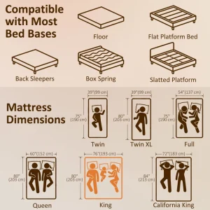 10 Inch King Mattress in a Box, Pressure Relief & Lumbar Support, CertiPUR-US Certified, Medium Firm - Image 8