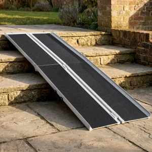 10ft Wheelchair Ramp, 600lbs Capacity Non-Slip Aluminum - Image 8
